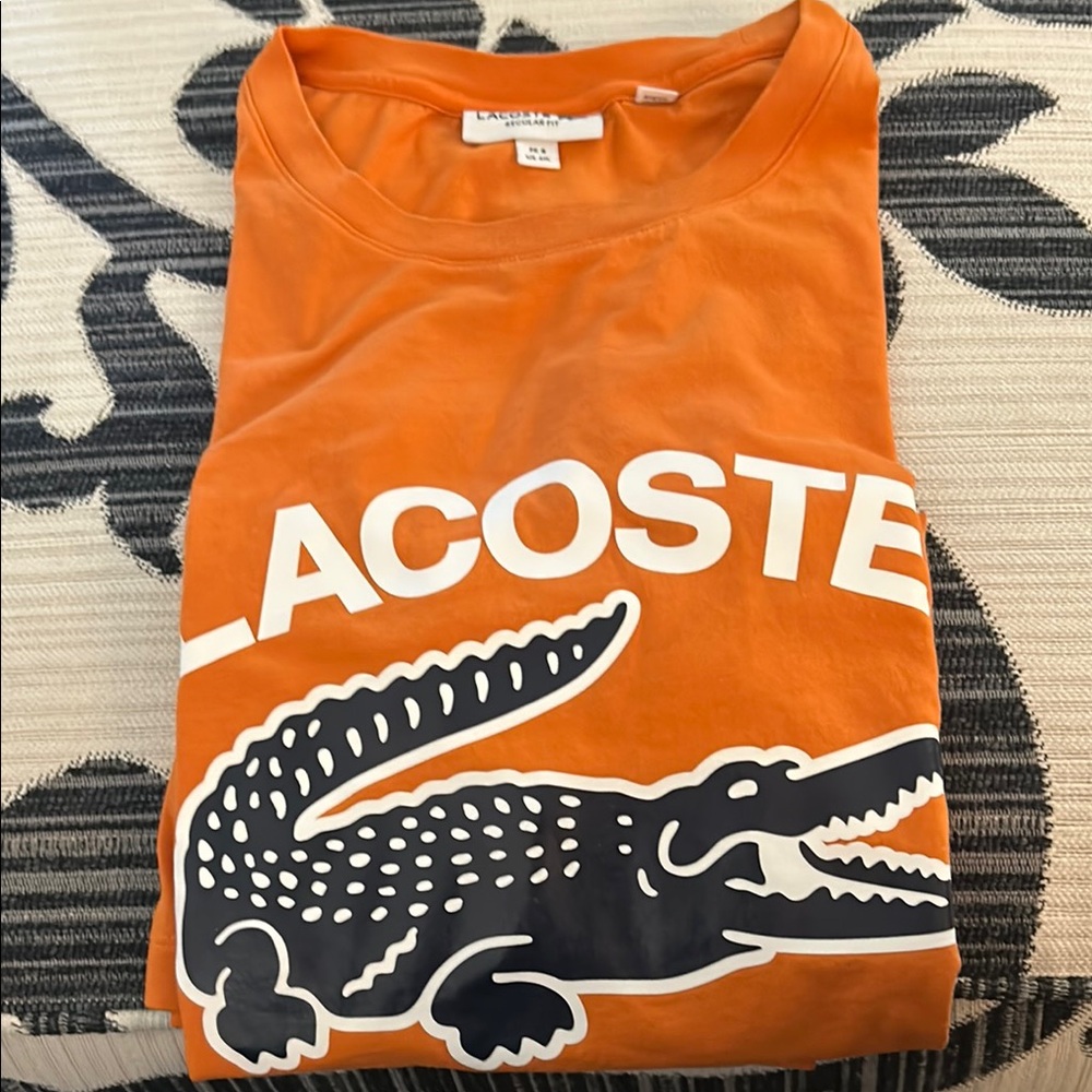 Lacoste Orange Graphic T-Shirt